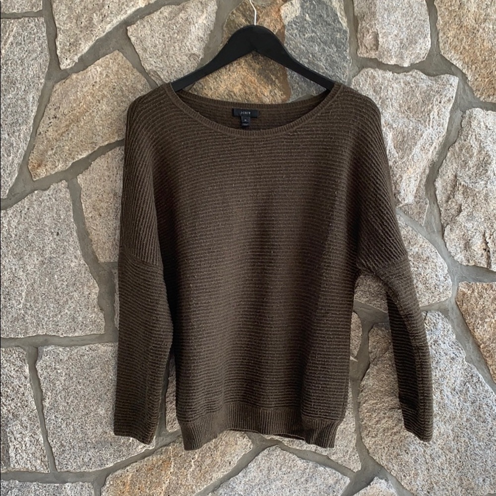 J. Crew Rib-Stitch Dolman Sweater